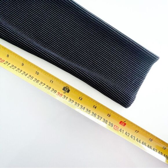 Charles Henry Maxi Dress Black Wraparound Pleated Tie Waist Women's M NWT - Picture 8 of 8